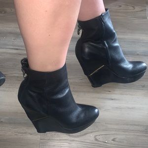 Sam Edelman Leather Platform Booties